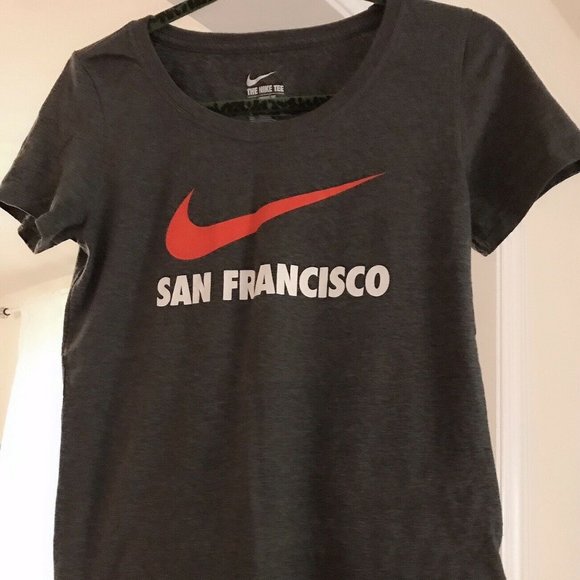 Preowned Nike Women’s Fashion T Shirt Gray - Picture 1 of 3